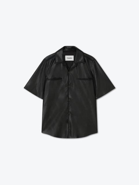 JULIAN - OKOBOR™ alt-leather shirt - Black