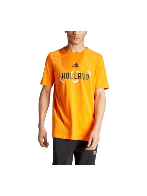 adidas UEFA EURO24 Holland Football T-shirt 'Orange' IT9316