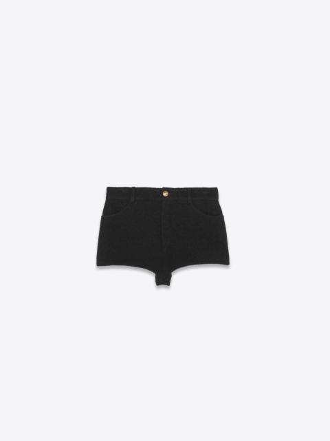 SAINT LAURENT shorts in bouclé tweed