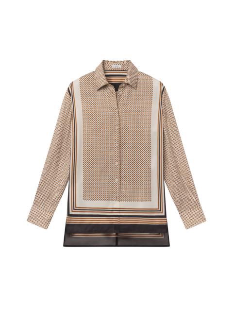 A.L.C. Maisie Scarf Print Shirt