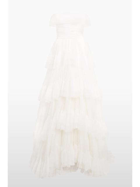 JENNY PACKHAM Angel Falls tiered maxi dress