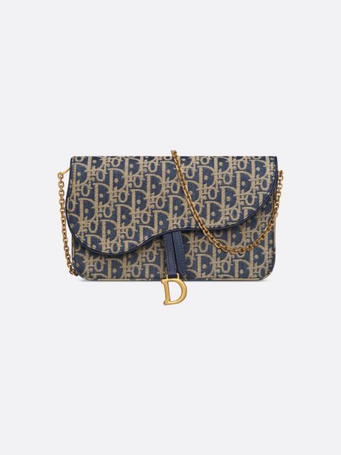 Dior Medium Saddle Pouch with Chain