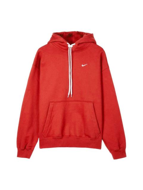 Men's Nike Casual Sports Fleece Drawstring Pullover Red CD6393-657