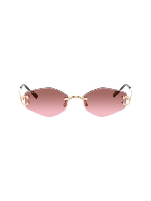 Cartier Gold Classic C Motif Sunglasses