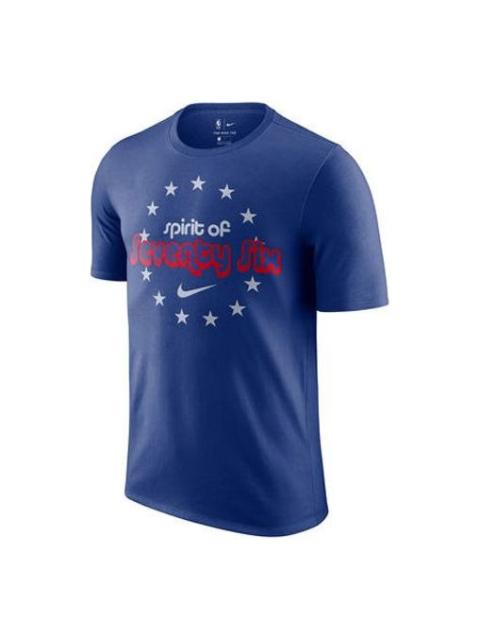 Nike Nike Philadelphia 76ers EDITIONNike NBA Short Sleeve Blue CJ5664-495