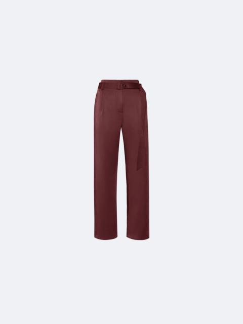 LAPOINTE Satin Belted Cropped Pant
