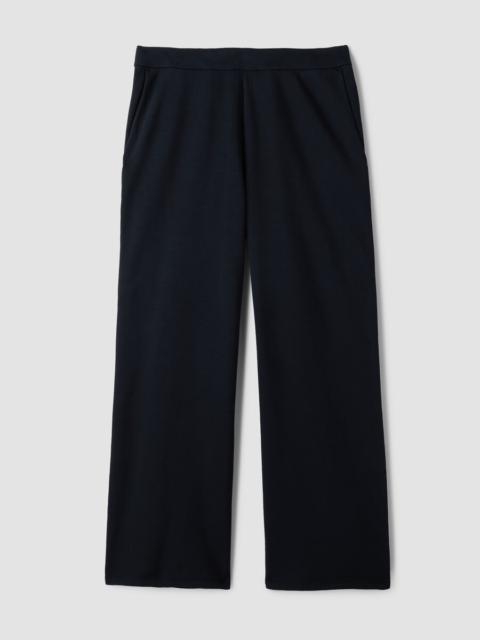 EILEEN FISHER Garment-Dyed Organic Cotton Terry Wide-Leg Pant