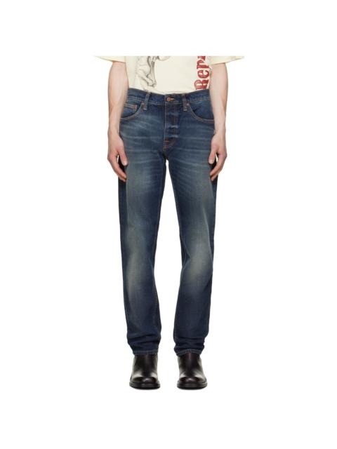 Nudie Jeans Navy Solid Ollie Jeans
