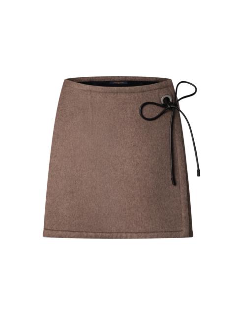 Louis Vuitton Lace Tie Mini Wrap Skirt