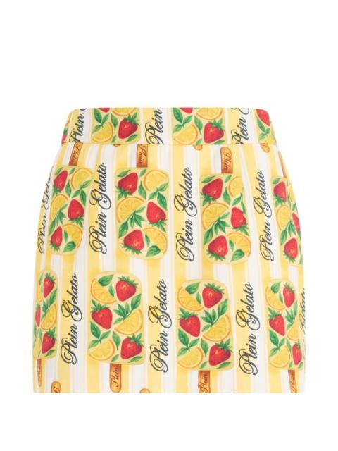 PHILIPP PLEIN striped-detail mini skirt