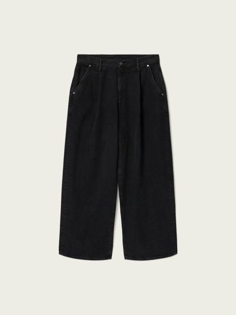 ALLSAINTS DAZE PLEATED WIDE LEG JEANS