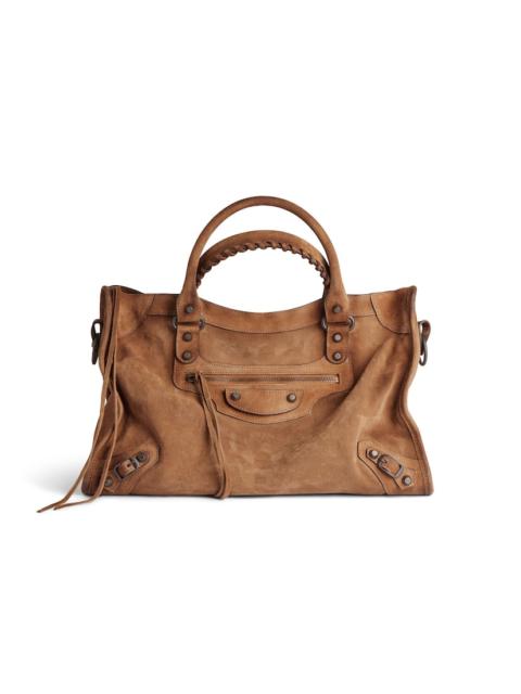 BALENCIAGA Women's Le City Bag Medium in Camel
