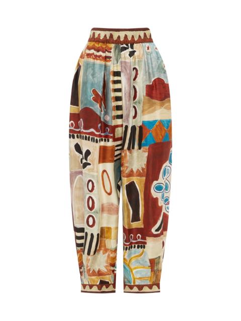 ALÉMAIS Michelle Tapered Silk Pant