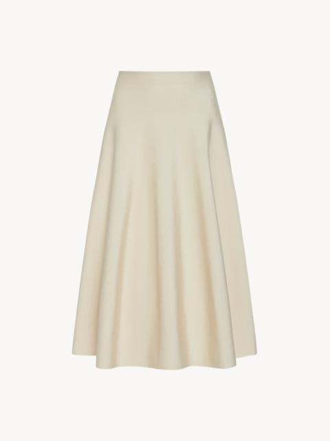 The Row Cindy Skirt in Glossy Viscose
