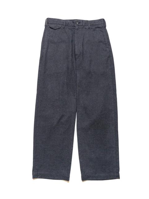 Engineered Garments Officer Pant Charcoal CP Brushed Cloth
