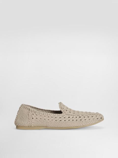 Dolce & Gabbana Slippers in woven fabric