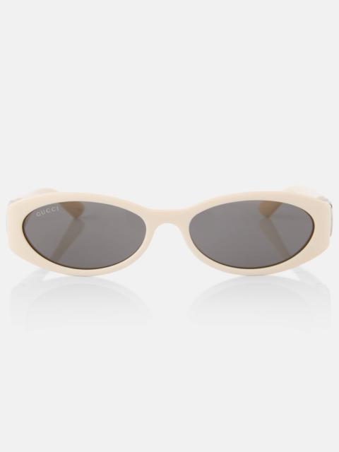 GUCCI GG oval sunglasses