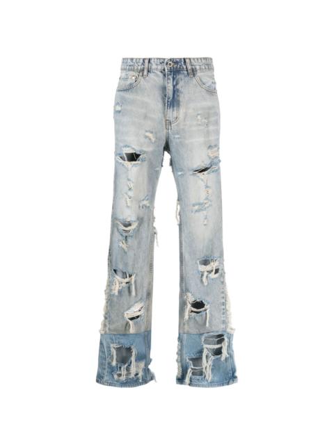 WHO DECIDES WAR Gnarly distressed jeans