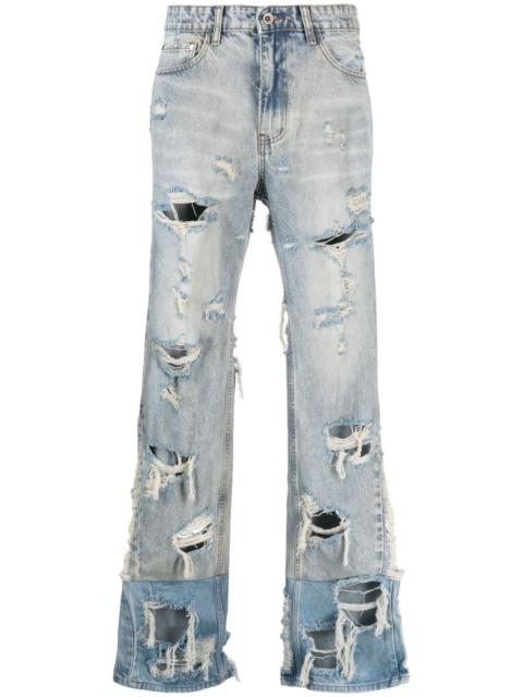 WHO DECIDES WAR Gnarly distressed jeans