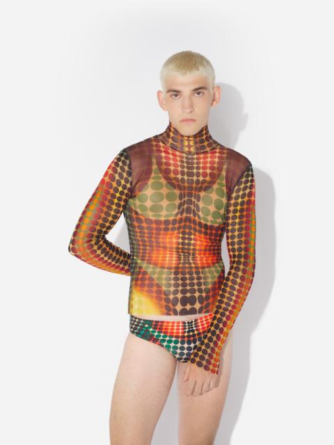 Jean Paul Gaultier RE-EDITION - THE BROWN DOTS MESH TOP