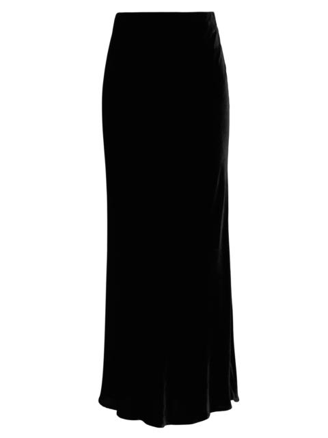 L'AGENCE Women's Zeta Velvet Maxi Skirt - Black