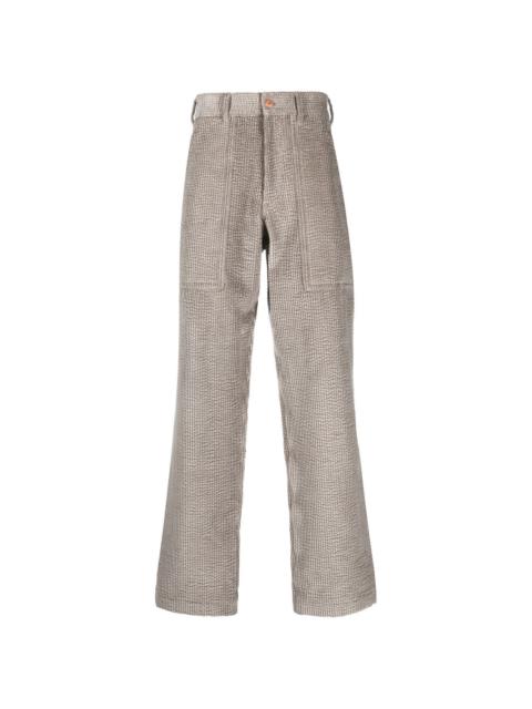 straight-leg corduroy trousers