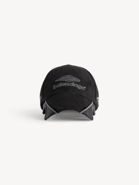 BALENCIAGA Men's 3b Football Cap in Black/grey
