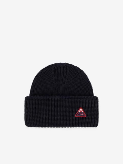 DSQUARED2 logo-patch ribbed-knit beanie hat