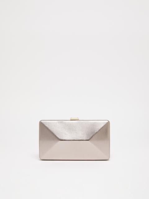 SHELL Laminated Nappa leather clutch
