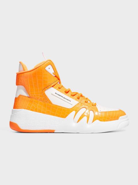 Giuseppe Zanotti Men's Talon High-Top Leather Sneakers