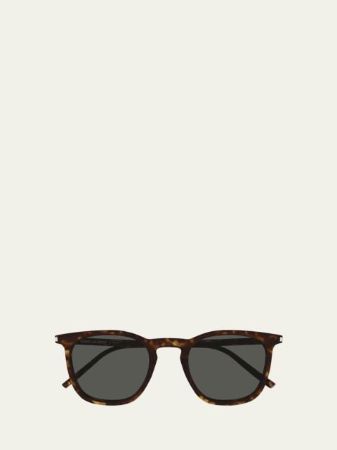 SAINT LAURENT Men's SL 623 Acetate Square Sunglasses