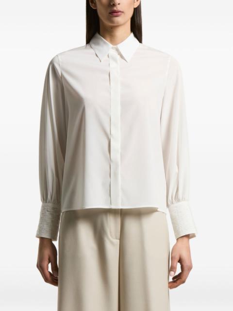 PESERICO lace-cuff shirt