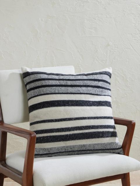 The Elder Statesman Striped Knitted Cashmere Cushion