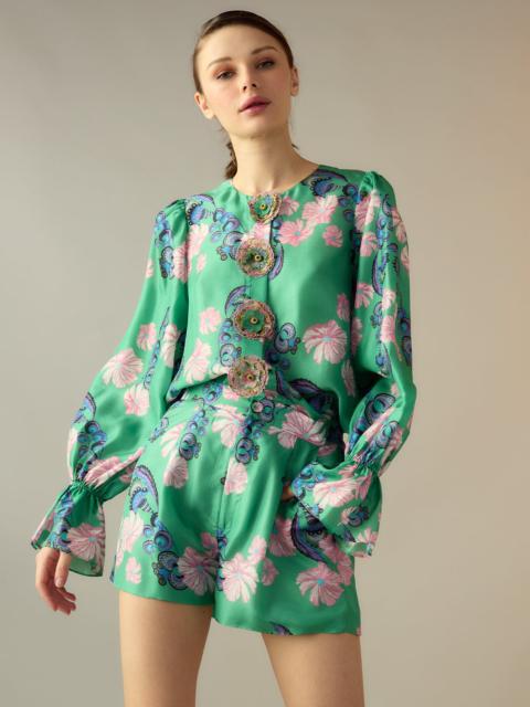 CYNTHIA ROWLEY Eden Silk Blouse