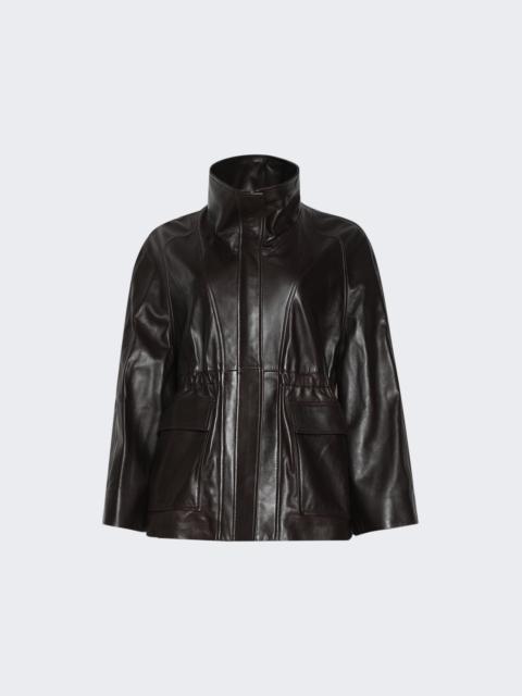 NOUR HAMMOUR Quai Leather Dark Brown