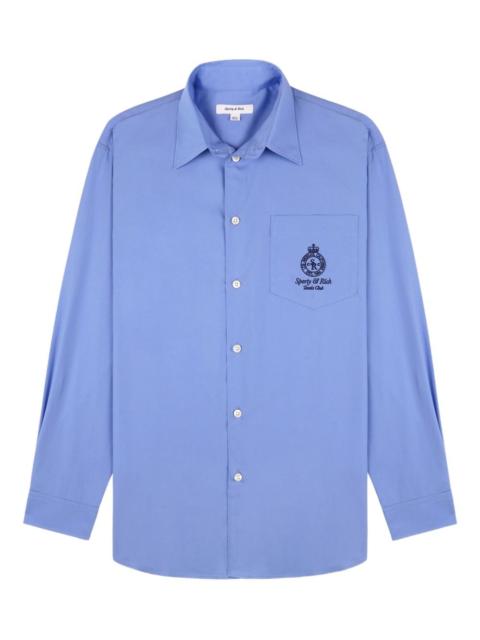 Sporty & Rich embroidered-pocket shirt