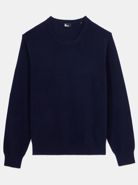 The Kooples NAVY BLUE CASHMERE SWEATER