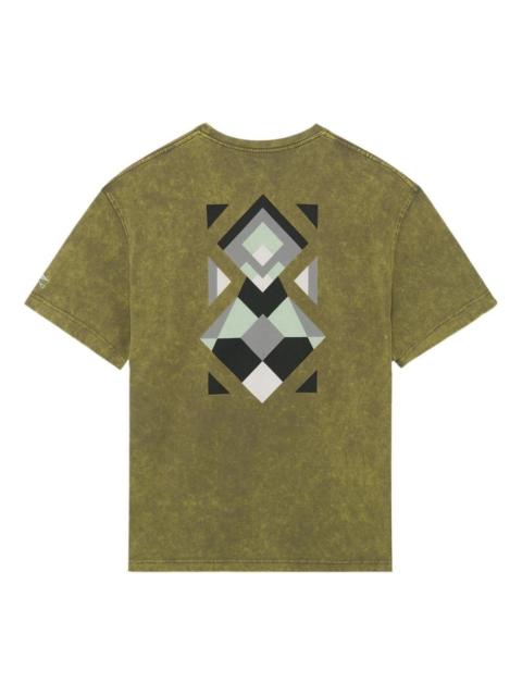 Li-Ning Li-Ning Graphic Pocket Loose Fit T-shirt 'Olive Green' AHSS161-4