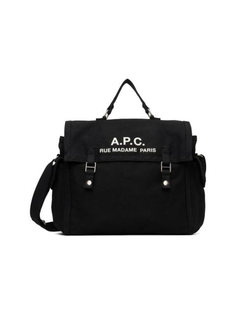 A.P.C. Black 'Récupération' Messenger Bag