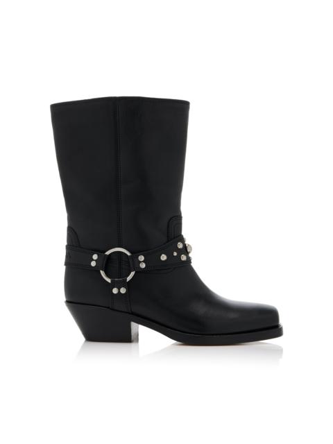 Isabel Marant Antya Leather Western Boots black