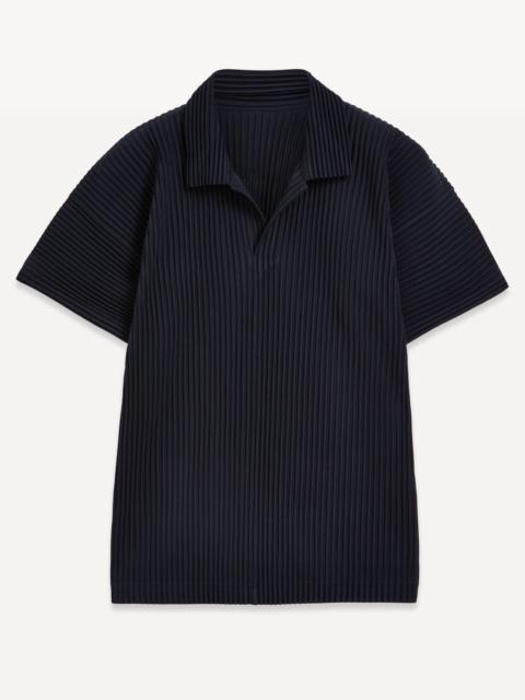 ISSEY MIYAKE Basics Pleated Short Sleeve Shirt | REVERSIBLE