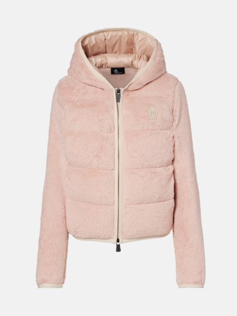 Moncler Grenoble Down-paneled zip-up hoodie