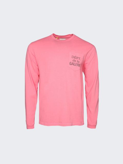 French Long Sleeve T-Shirt Salmon