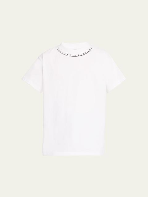 RANDOM IDENTITIES Men's Jersey Logo Collar T-Shirt