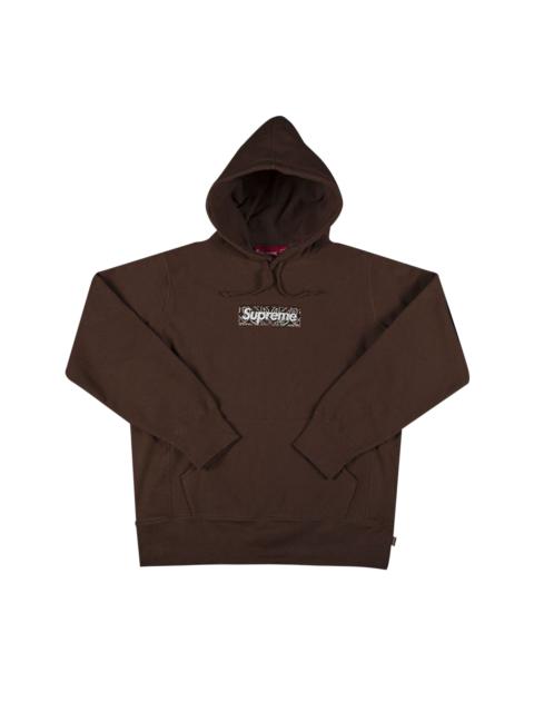 Supreme Supreme Bandana Box Logo Hooded Sweatshirt 'Dark Brown'
