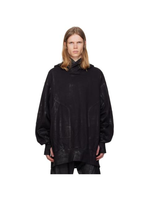 Julius Black Coated Ilium Hoodie