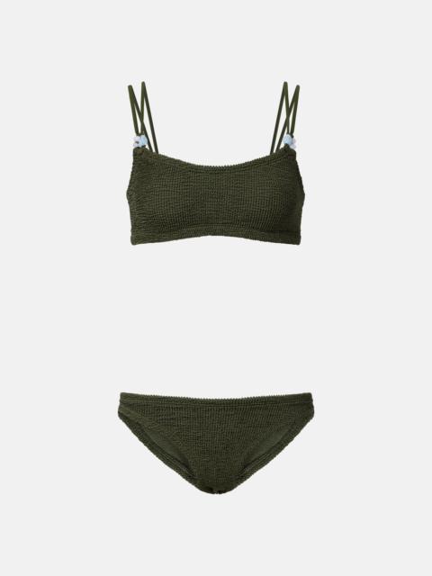 Hunza G Cassie beaded bikini