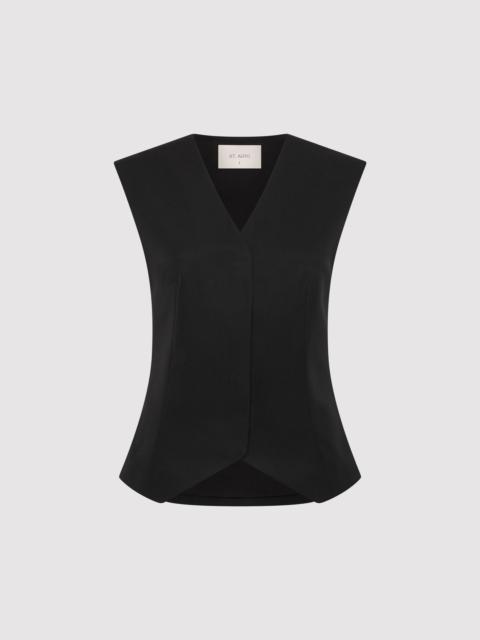 Wool Vest - Black