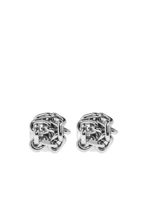 Jil Sander The coolest chain knot earrings