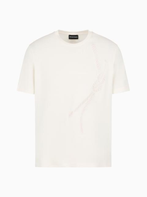 Jersey T-shirt with rope embroidery and ASV logo
